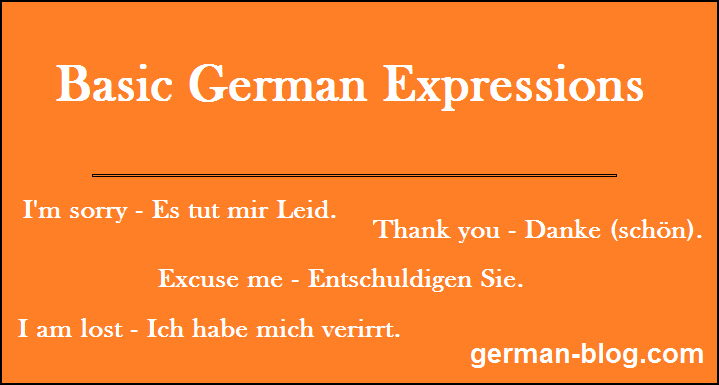 Basic German Expressions - Learn German Online - German Blog